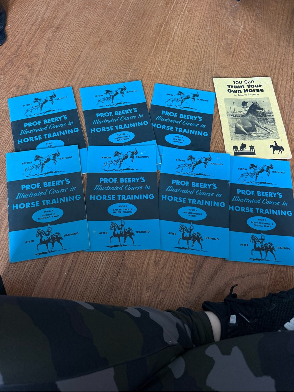 Set of 8 horse training booklets / resources